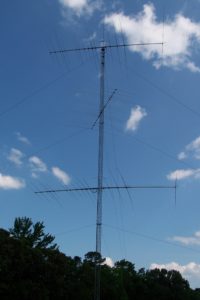 Building an 80-meter Shunt-Feed on Existing 120-ft Tower – Amateur